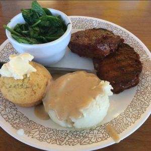 Cornbread Cafe, BBQ seitan plate